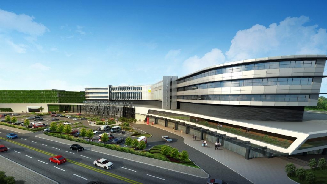 A concept of the state-of-the-art hospital proposed for the Camden area.