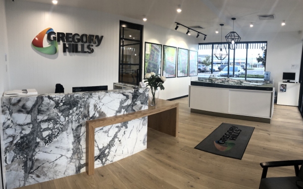 Inside New Gregory Hills Sale Office